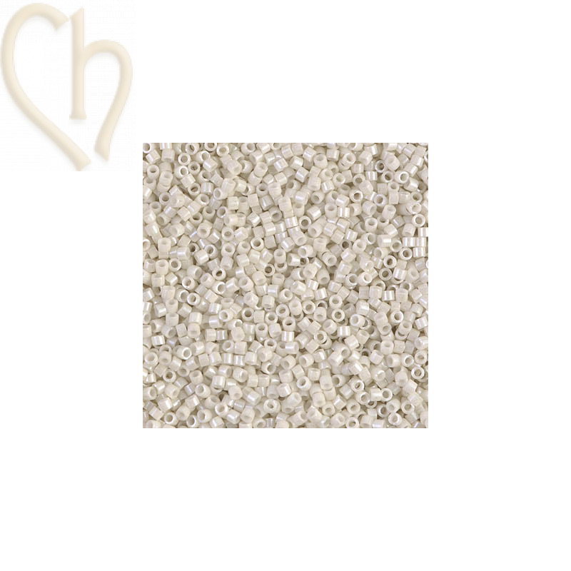 Miyuki Delica 11/0 Beads Opaque Luster Limestone - DB0211 | Boutique Charlotte