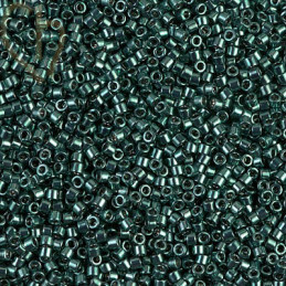 Miyuki Delica 11/0 Beads Galvanized Dark Teal Green DB0458 | Boutique Charlotte