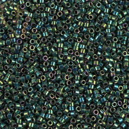 Miyuki Delica 11/0 Beads Metallic Dark Green Iris DB0027 | Boutique Charlotte