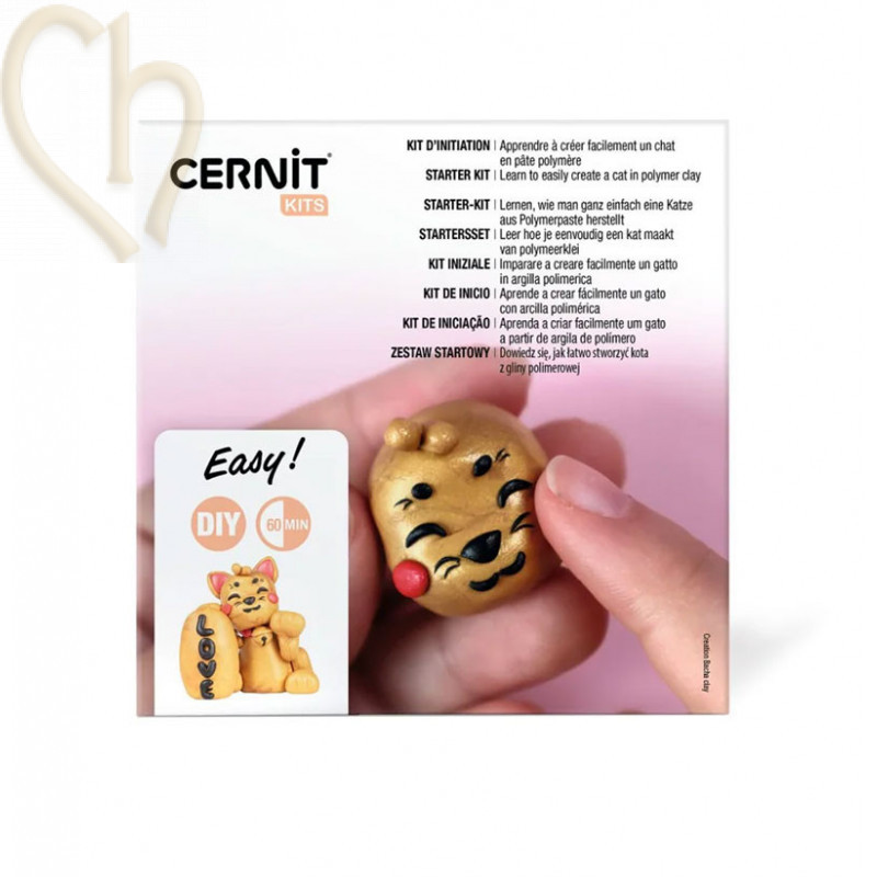 Cernit Starter Mini Kit Chat – Coffret Créatif Pâte Polymère | Boutique Charlotte