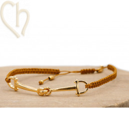 Make Your Own Macramé Bracelet – DIY Kit Gold Plated Bar | Boutique Charlotte