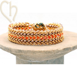 Bracelet Flat Spiral Stitch à Faire Soi-même – Kit avec Schéma Gratuit | Boutique Charlotte