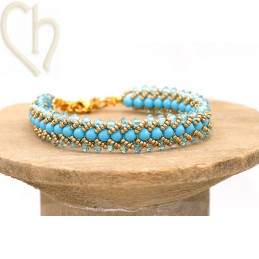 Flat Spiral Stitch Bracelet – DIY Beading Kit with Free Pattern | Boutique Charlotte