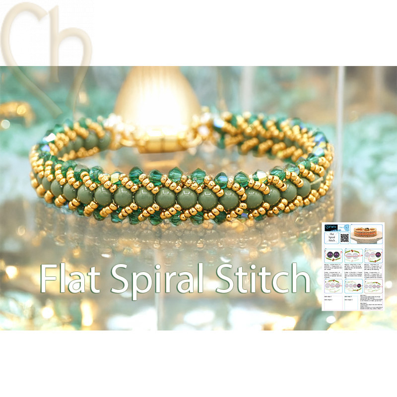 Schéma Flat Spiral Stitch – Fiche gratuite pas à pas