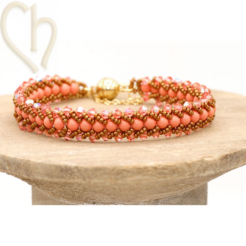 Flat Spiral Stitch Armband Maken – DIY Kit met Gratis Schema | Boutique Charlotte