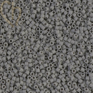 Miyuki Delica 11/0 Beads Opaque Matte Gray DB0761 | Boutique Charlotte