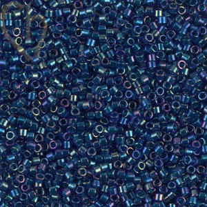 Miyuki Delica 11/0 Beads Cobalt AB Emerald Lined DB1763 | Boutique Charlotte