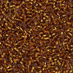 Miyuki Delica 11/0 Beads Silverlined Dark Topaz DB0144 | Boutique Charlotte