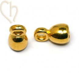 endcap 6*11mm rose/yellow gold