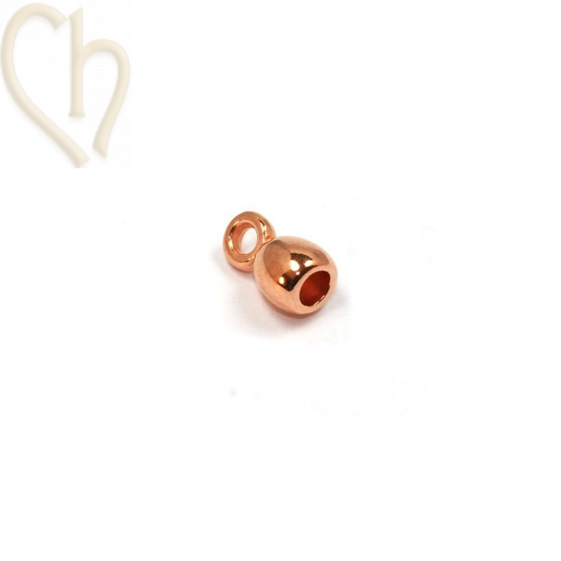 endcap 6*11mm rose/yellow gold