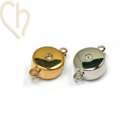 fermoir 1-rang rond avec 1 strass