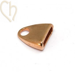 eindstuk voor platte veter tot 10mm rose goud