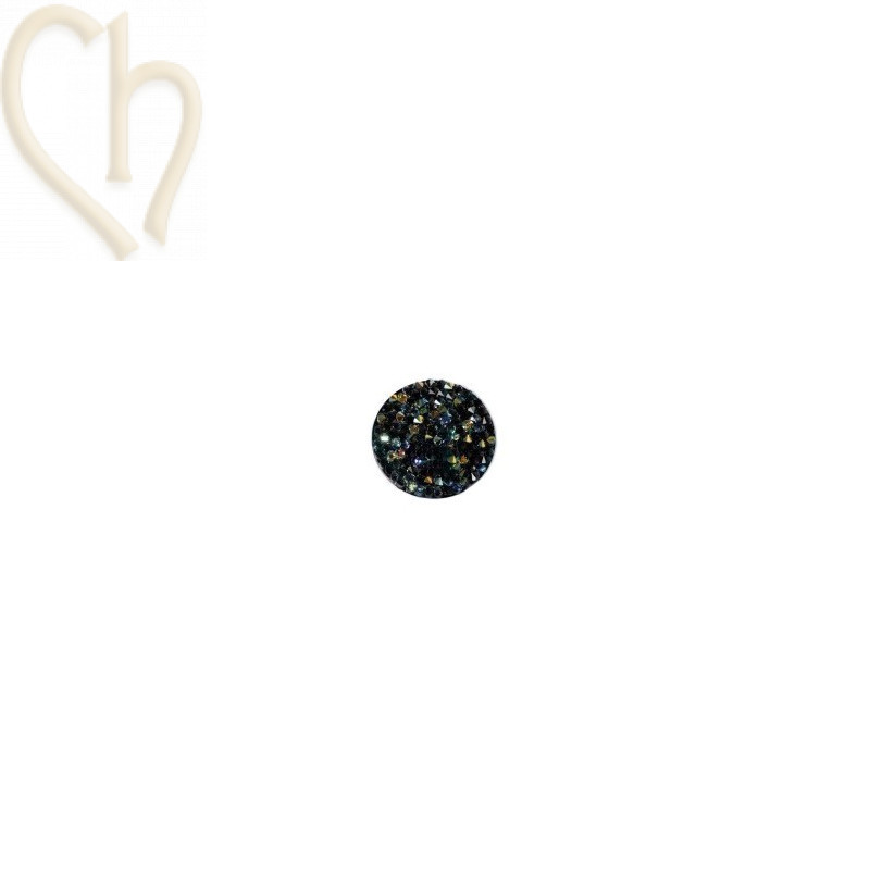 Swarovski Rocks 15mm Jet Ab