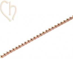 ketting "robinnet" 2mm Rose goud