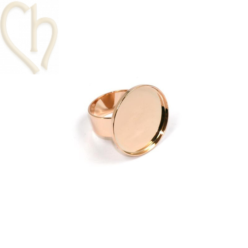 Ring disk 24mm Rose Gold