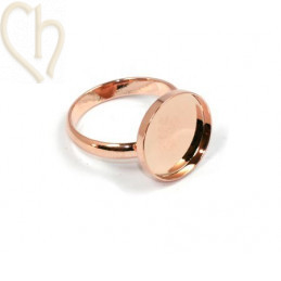 Ring disk 15mm Rose Gold
