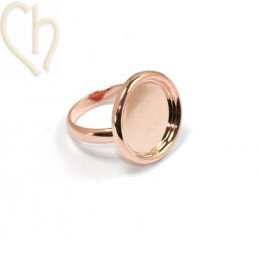 regelbare fijne ring met plateau 15mm 