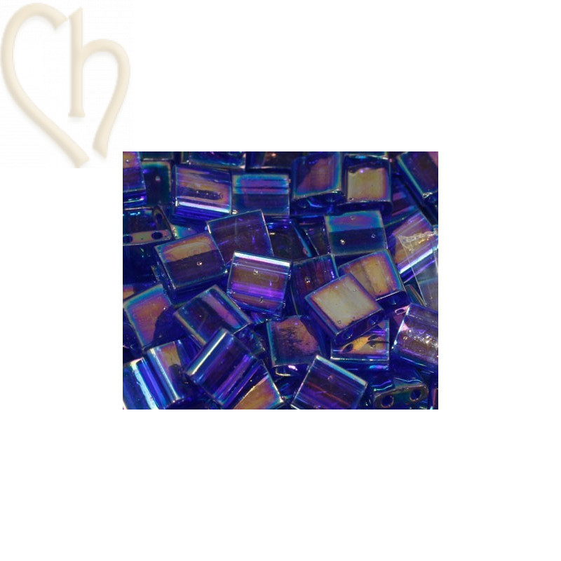 Tila bead Cobalt transparant AB