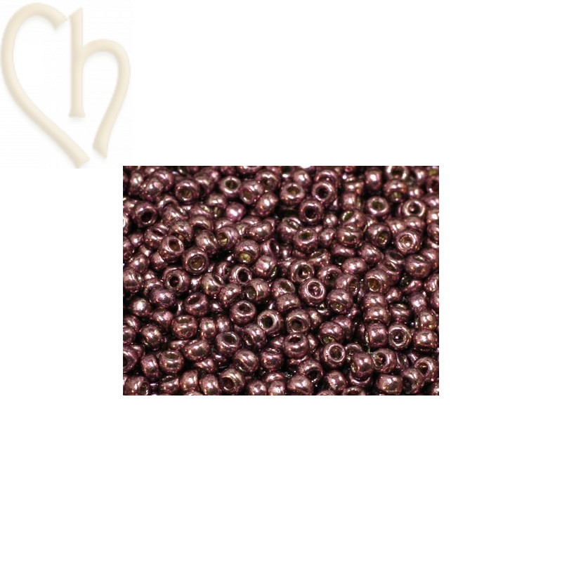 Miyuki Roc. 11/0 Duracoat galvanised Eggplant
