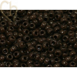 Rocaille 11/0 brown opaque