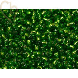 Rocaille 11/0 green silverlined