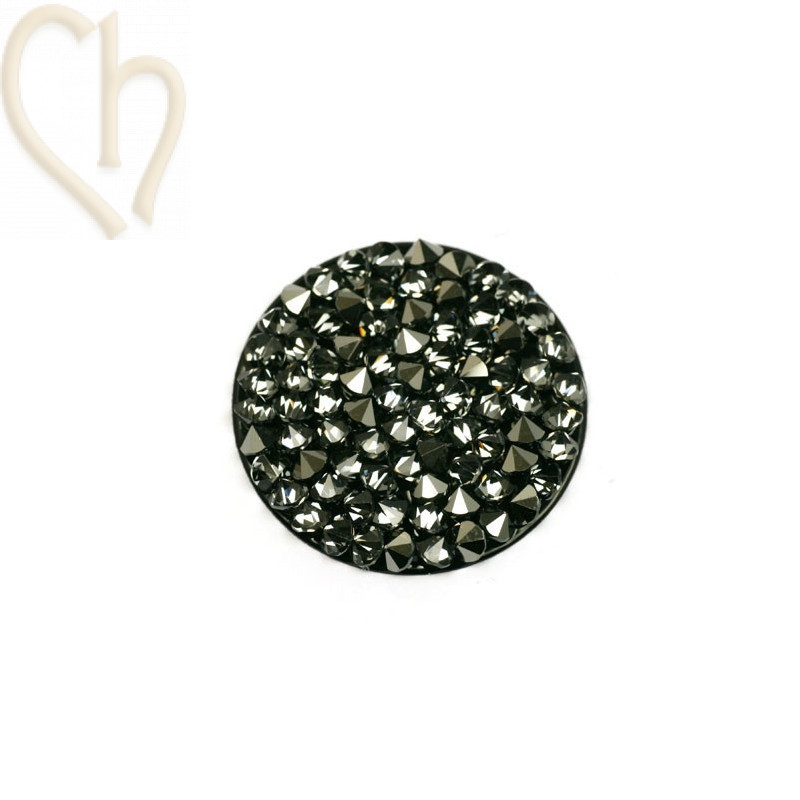 Crystal ROCKS 24mm Metallic Silver / Noir