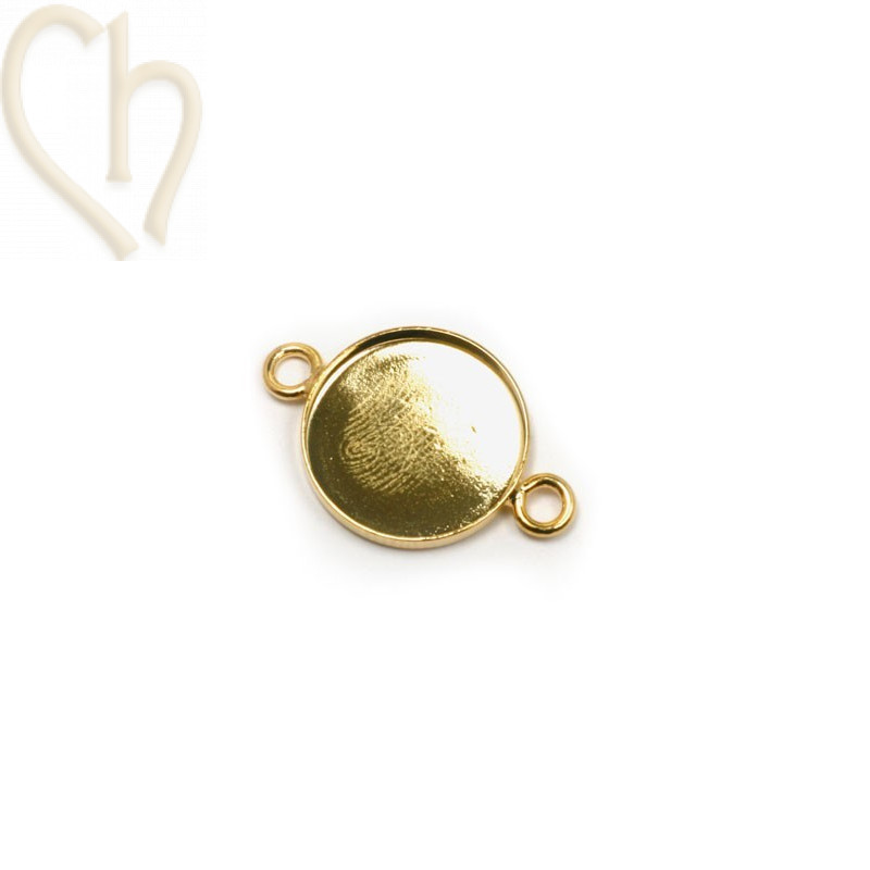 support à 2 anneaux pour rond 15mm or