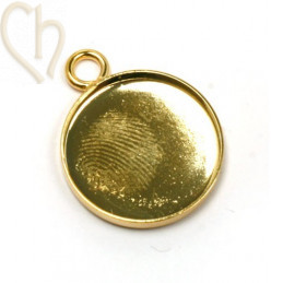 houder  rond 15mm goud