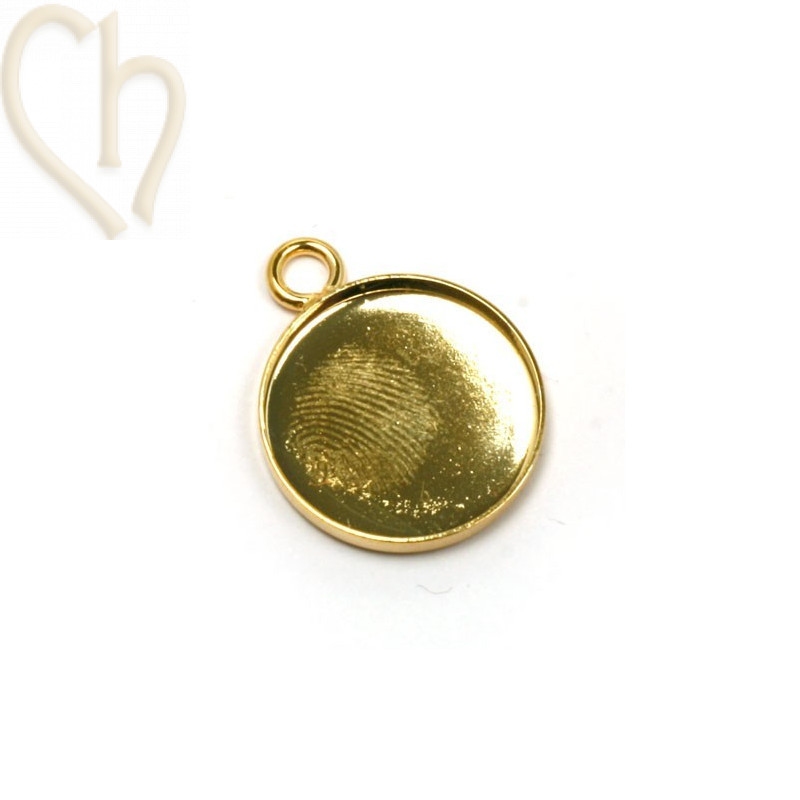 houder  rond 15mm goud
