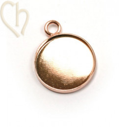 holder round 15mm  rose gold