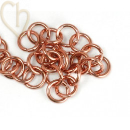 Steel round 5mm inner 3mm rose gold