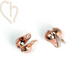 embouts chaine robinet 3.2mm or rose