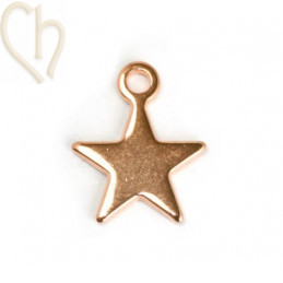pendant star 12mm rose gold