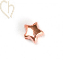 tussenstuk "ster" 7mm rose goud