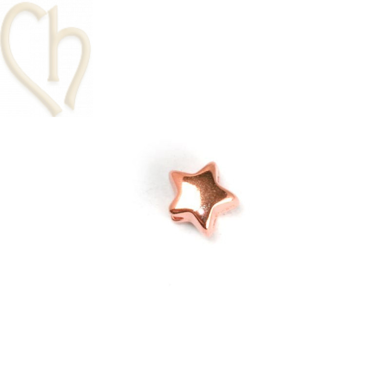 spacer "star"  7mm rose gold