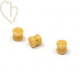 Pellet beads 4*6mm Ivory