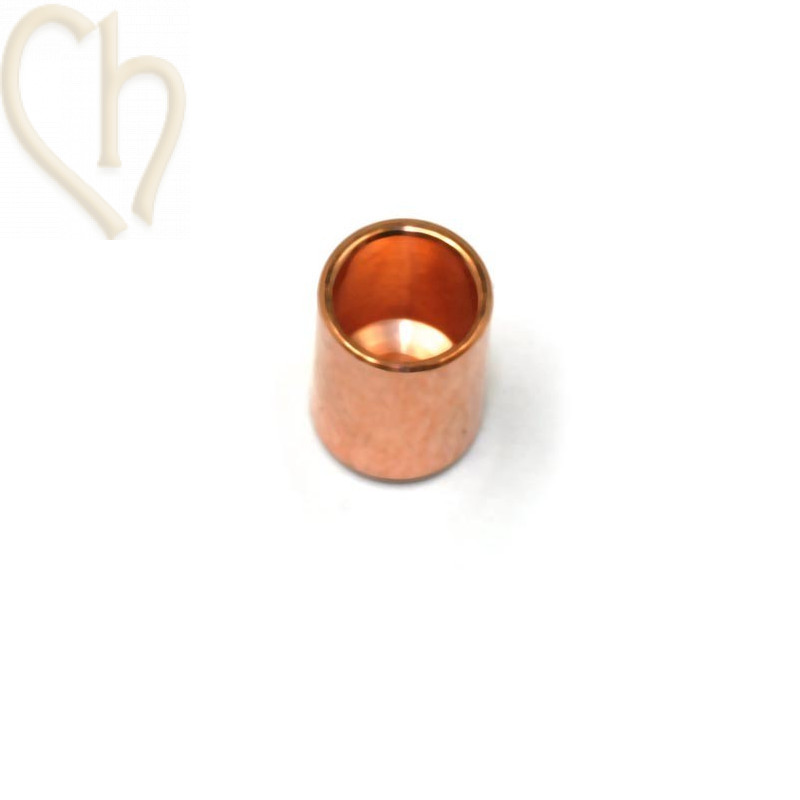 Eindstuk 4*5mm rose goud