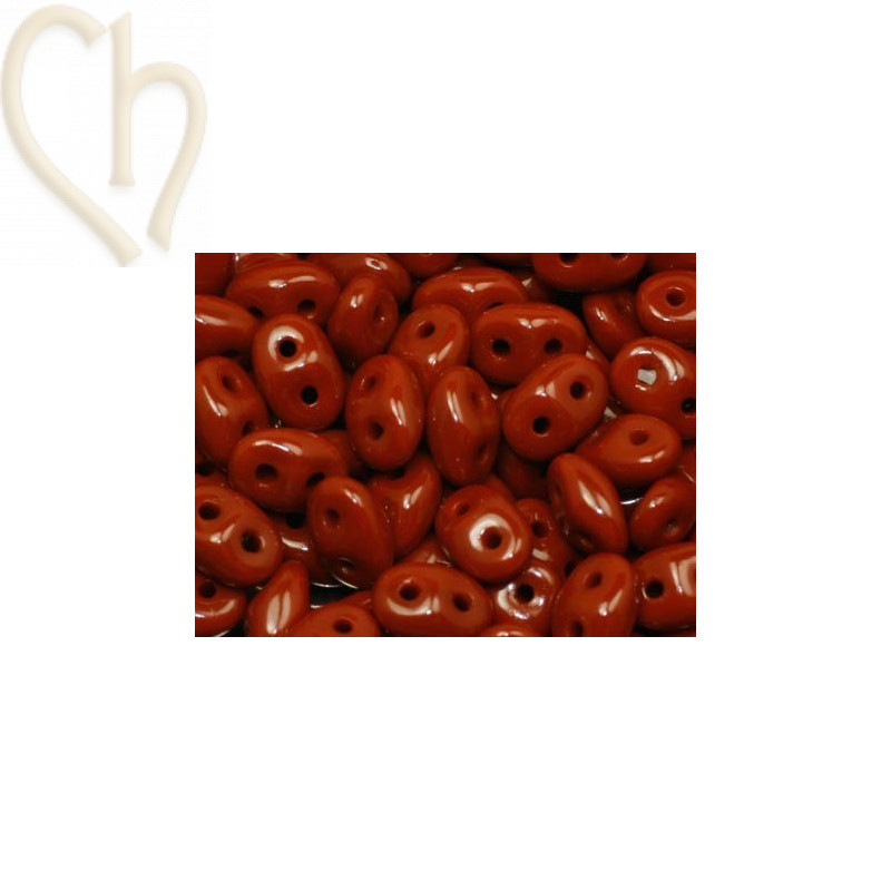 Superduo opaque chocolat