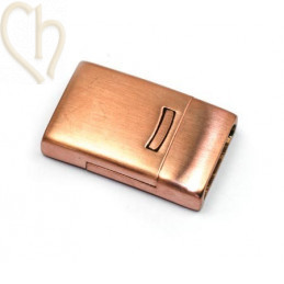 magneetslot staal voor 14mm plat rose goud