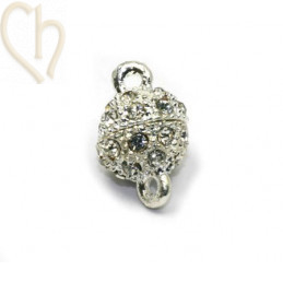 magneetslot rond 8mm met strass