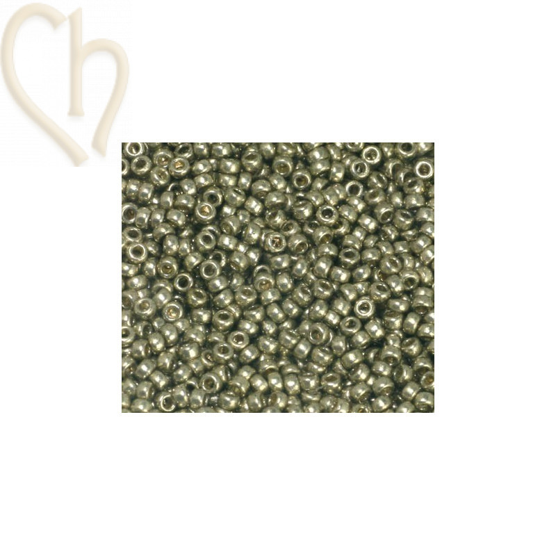 Miyuki Roc. 15/0 Duracoat Lt. Smokey Pewter 10gr.