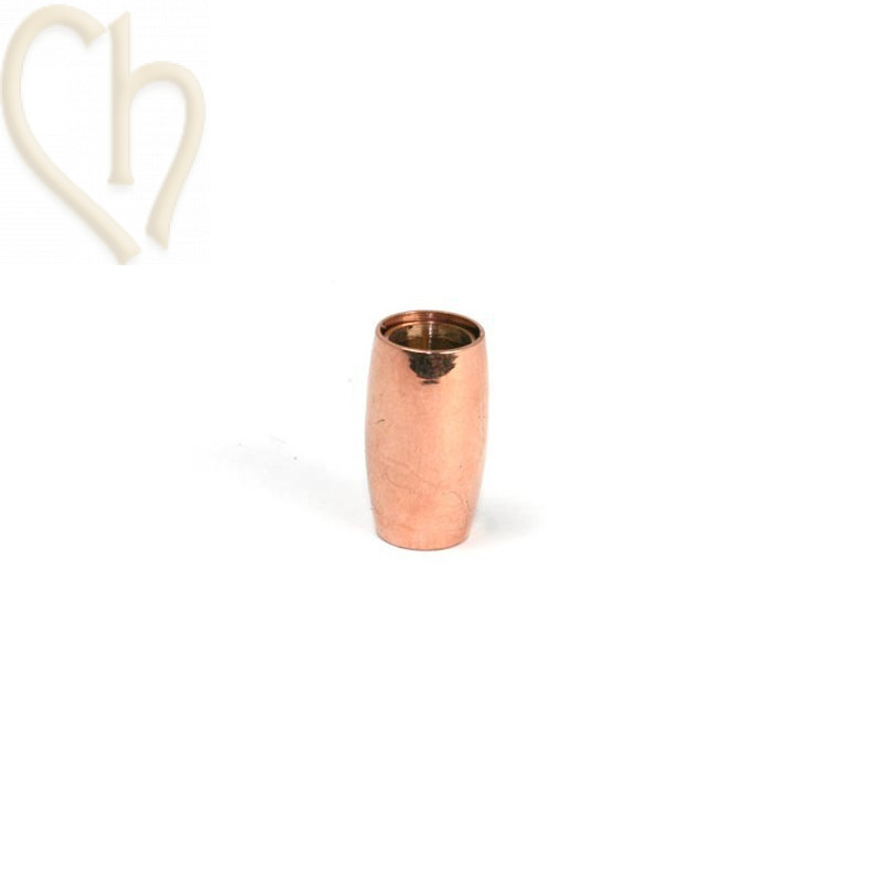fermoir acier magnet pour 6mm or rose