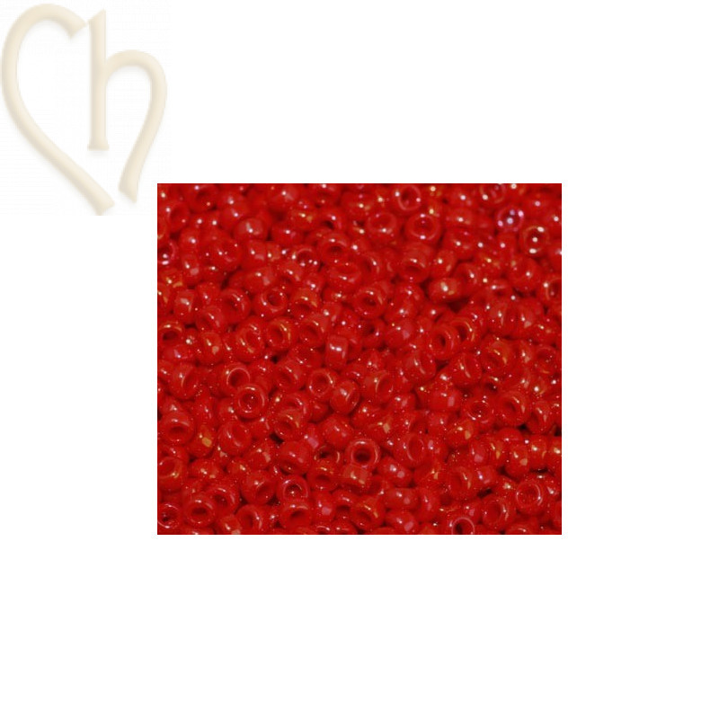 Miyuki Roc. 15/0 10 gr. Rouge Opaque Lustré