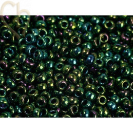 Roc. 15/0 10gr. Green Metallic Iris