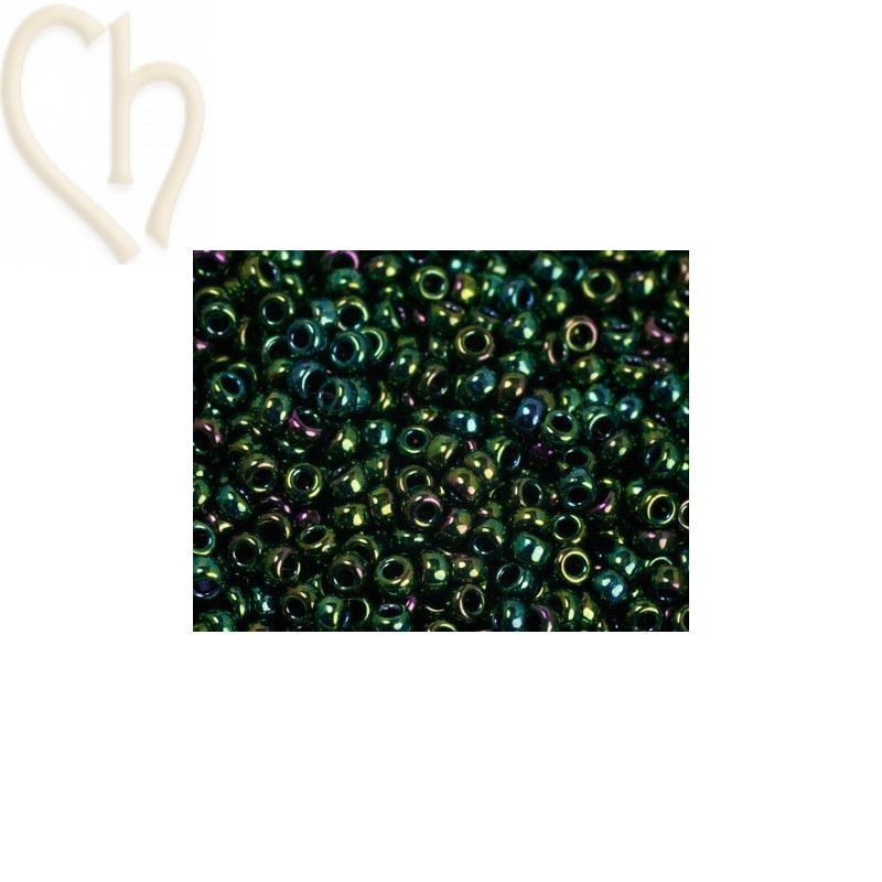 Roc. 15/0 10gr. Green Metallic Iris