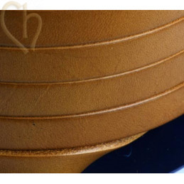 leather flat 10mm lightbrown