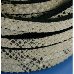 cuir plat 5mm imitation reptile