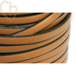cuir plat 5mm gris / taupe