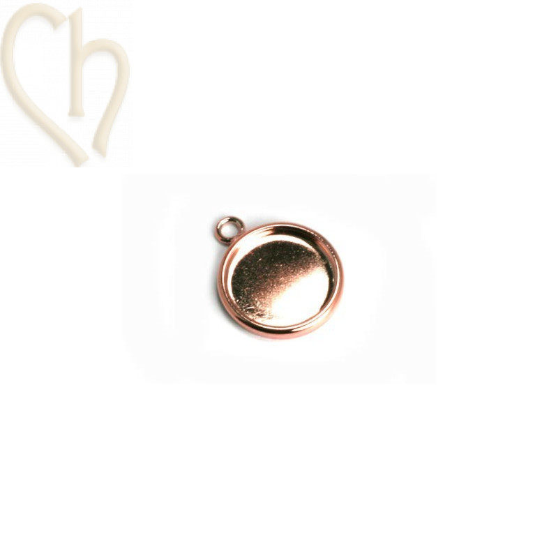 hanger met boord voor 15mm goud rose