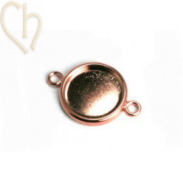 spacer disk 15mm with 2 rings rose gold